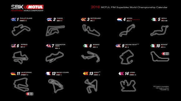 Le calendrier provisoire Superbike - Actu Moto