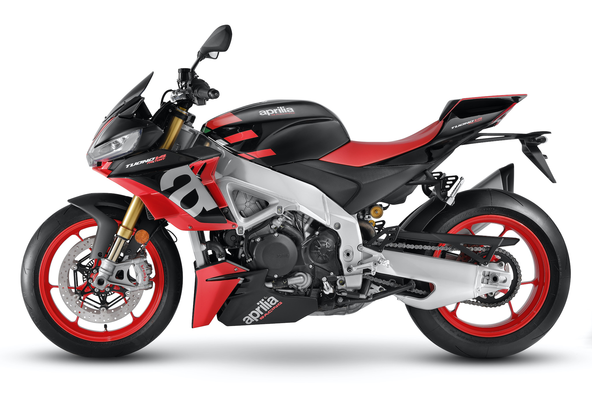 Des ailerons dans le carénage sur l Aprilia Tuono V4 Actu Moto