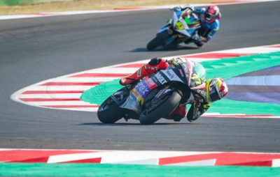 Domi Aegerter sur le podium à Misano :: MotoE 2020