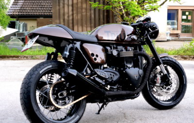 Une Triumph Thruxton signée Arsenal Garage :: Customisation